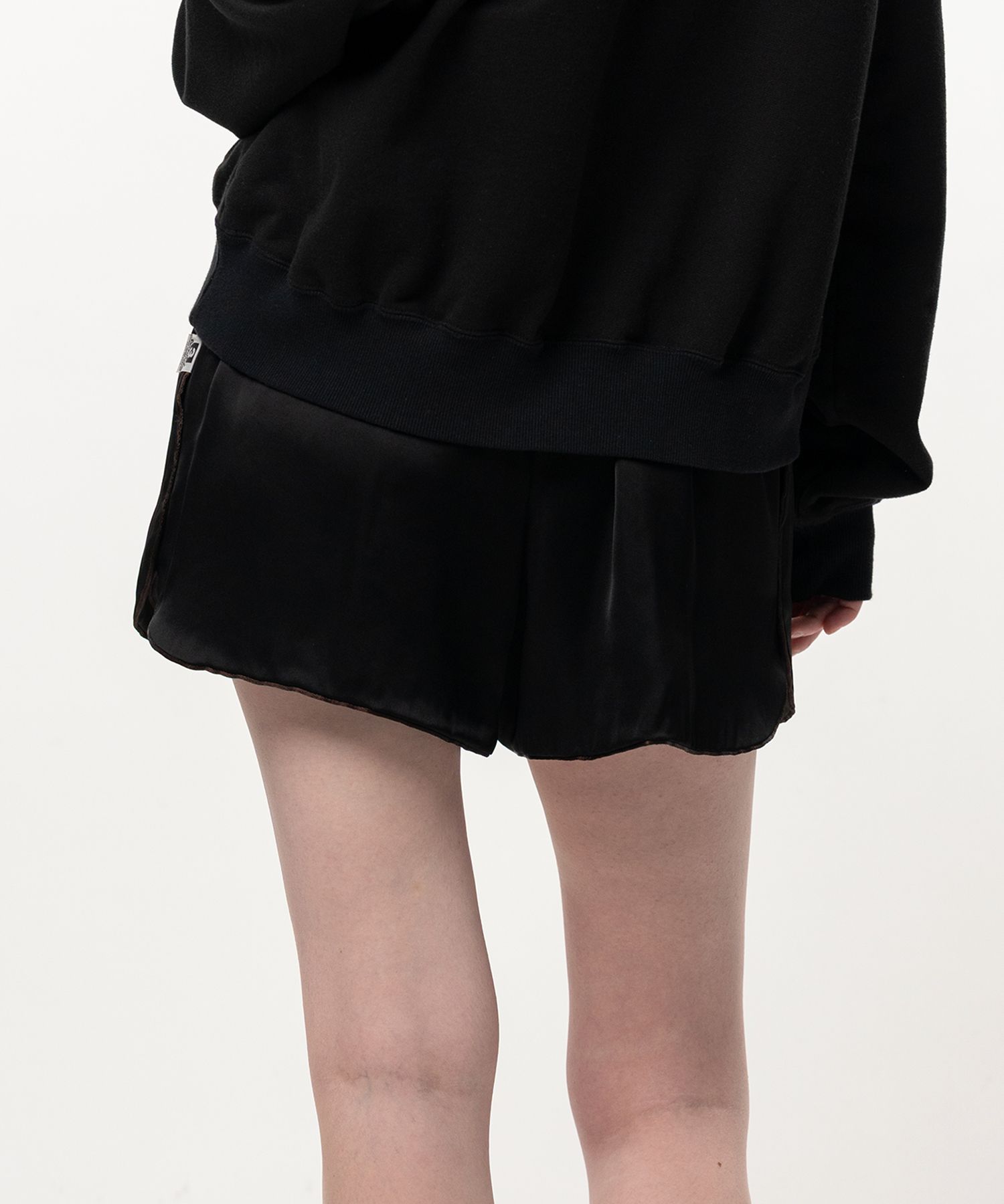 Satin Jogger Shorts