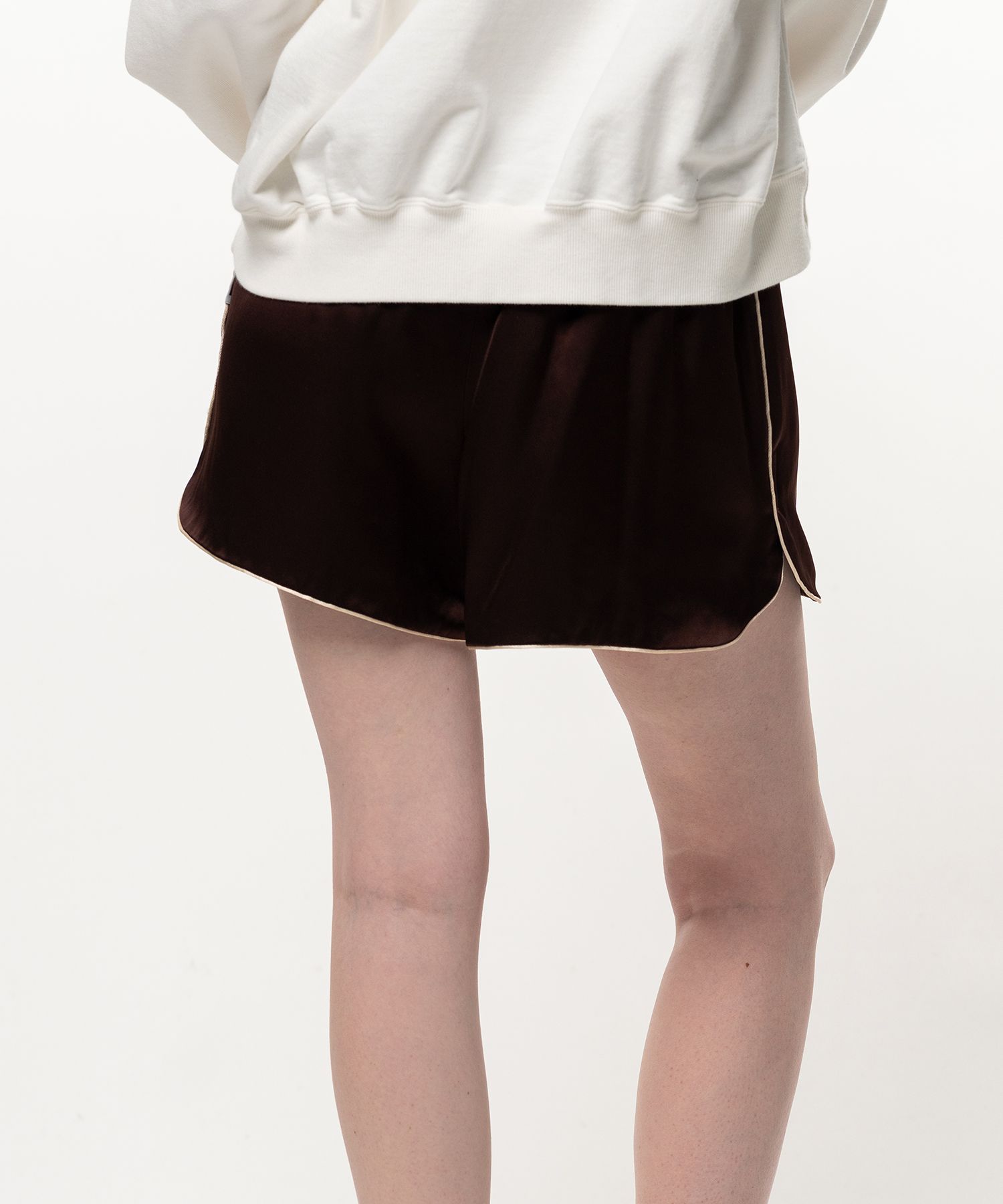 Satin Jogger Shorts