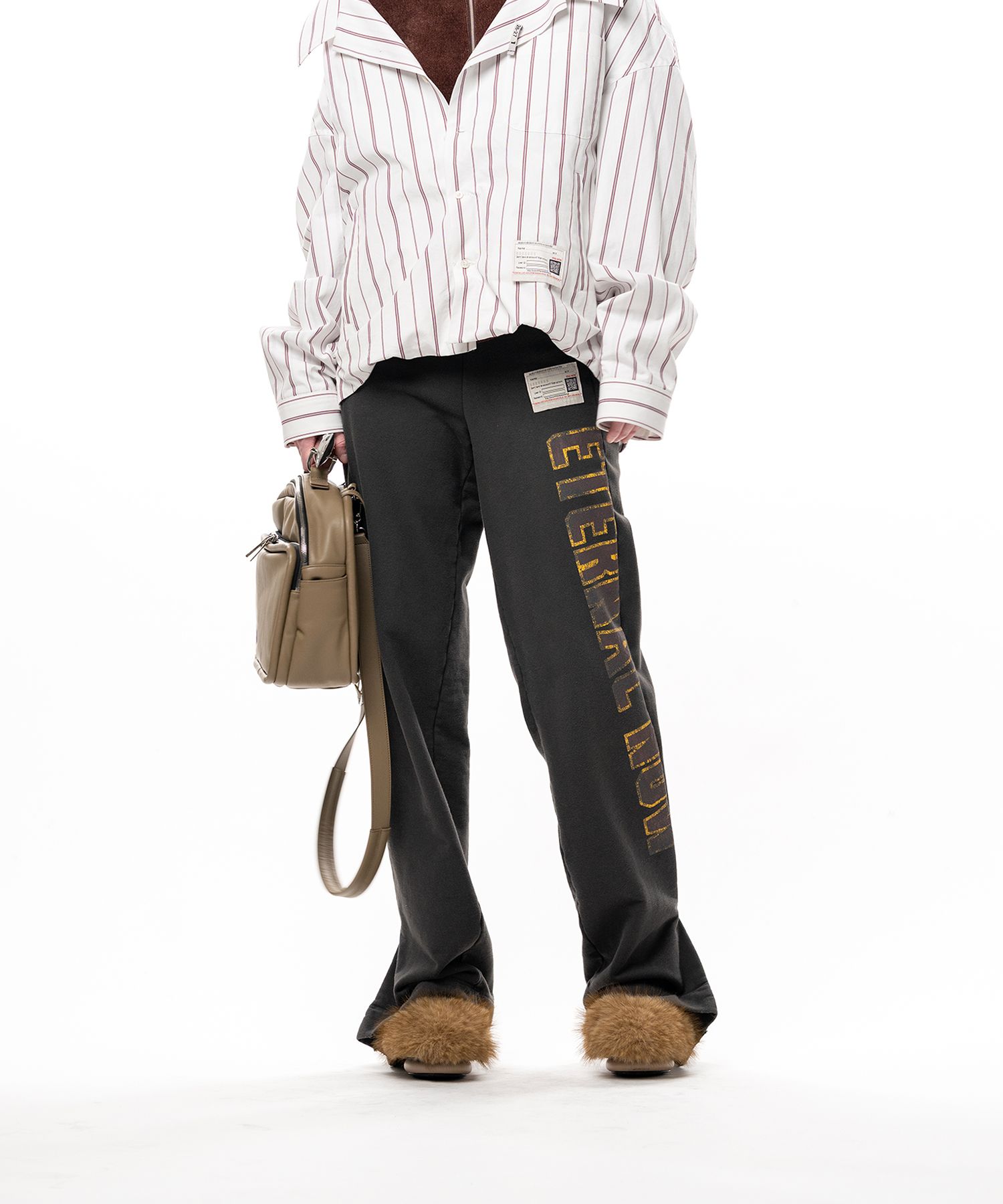 Folded College Logo Sweat Pants