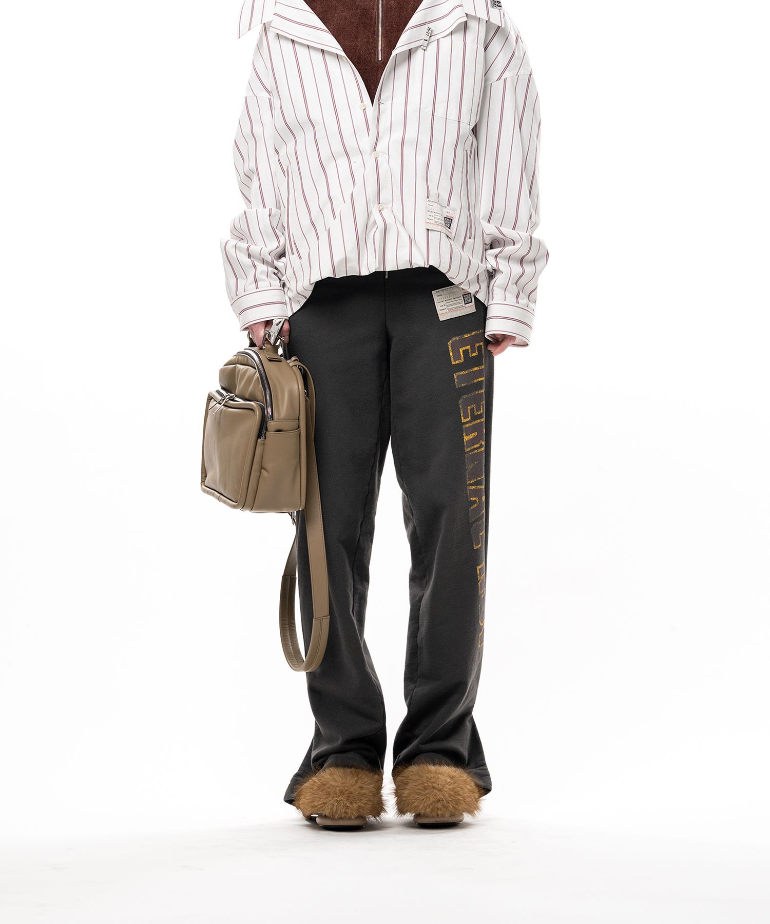 Folded College Logo Sweat Pants