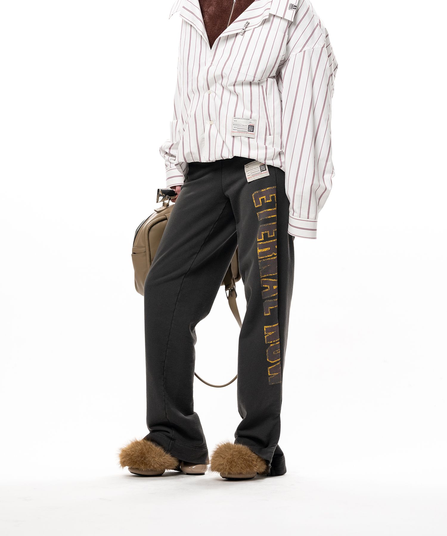 Folded College Logo Sweat Pants