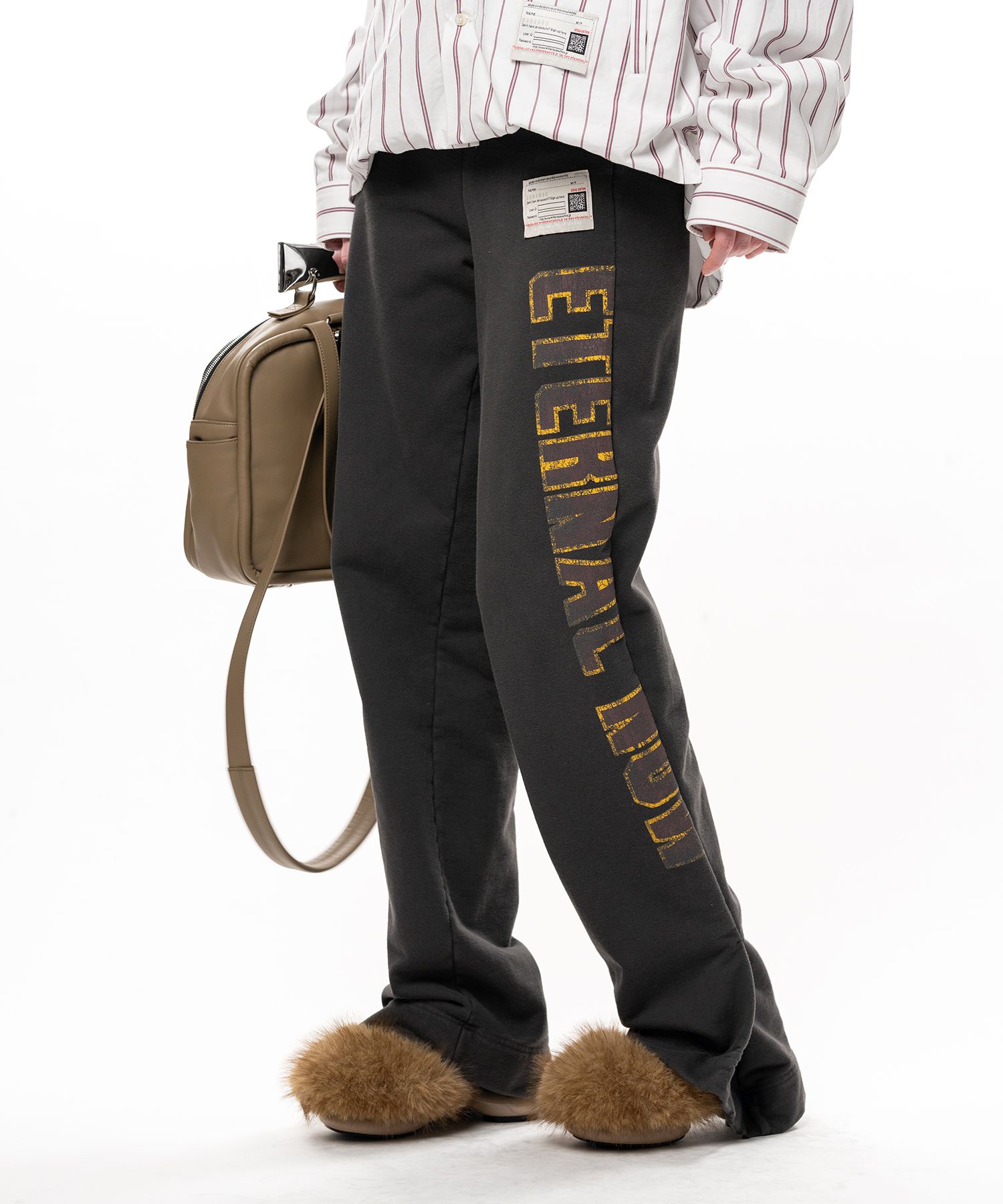 Folded College Logo Sweat Pants