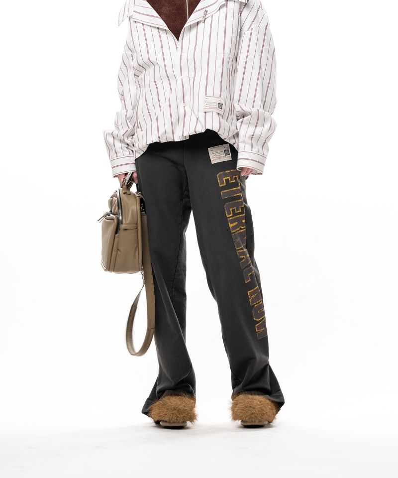 Folded College Logo Sweat Pants