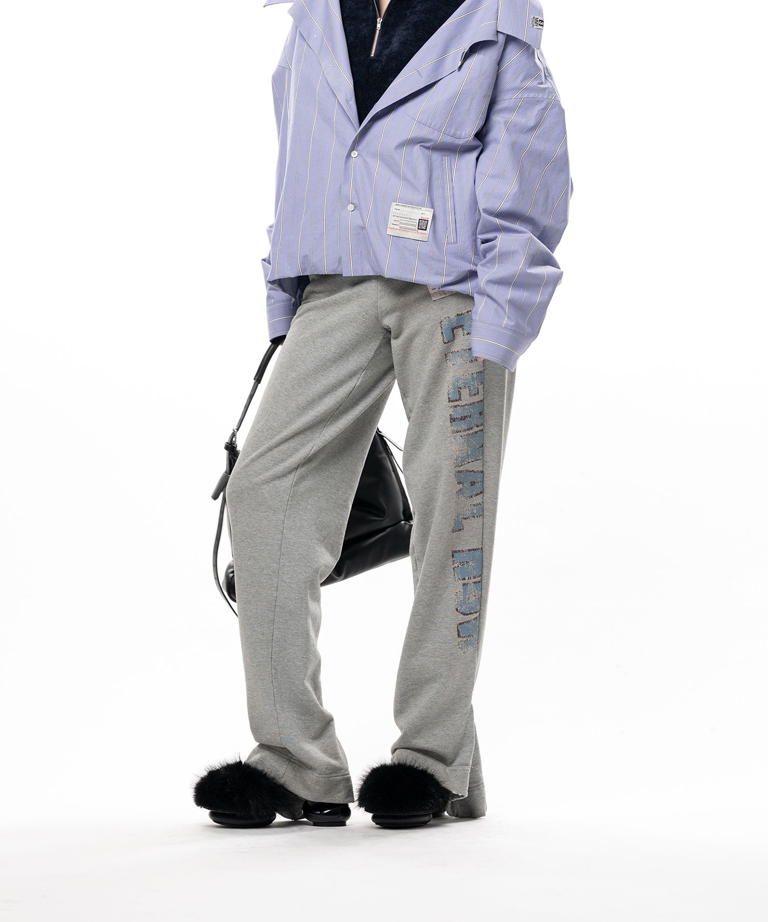 Folded College Logo Sweat Pants