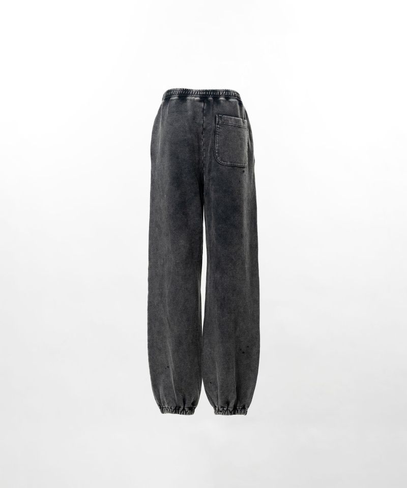 Bleached College Print Jogger Sweat Pants