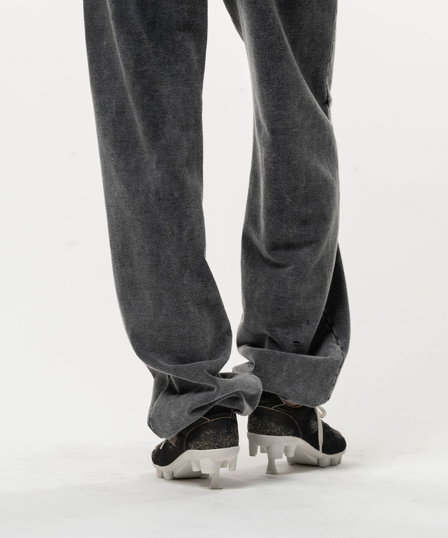 Bleached College Print Jogger Sweat Pants