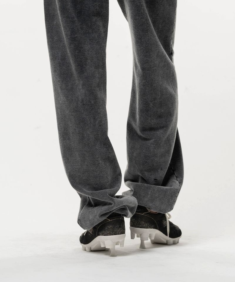 Bleached College Print Jogger Sweat Pants
