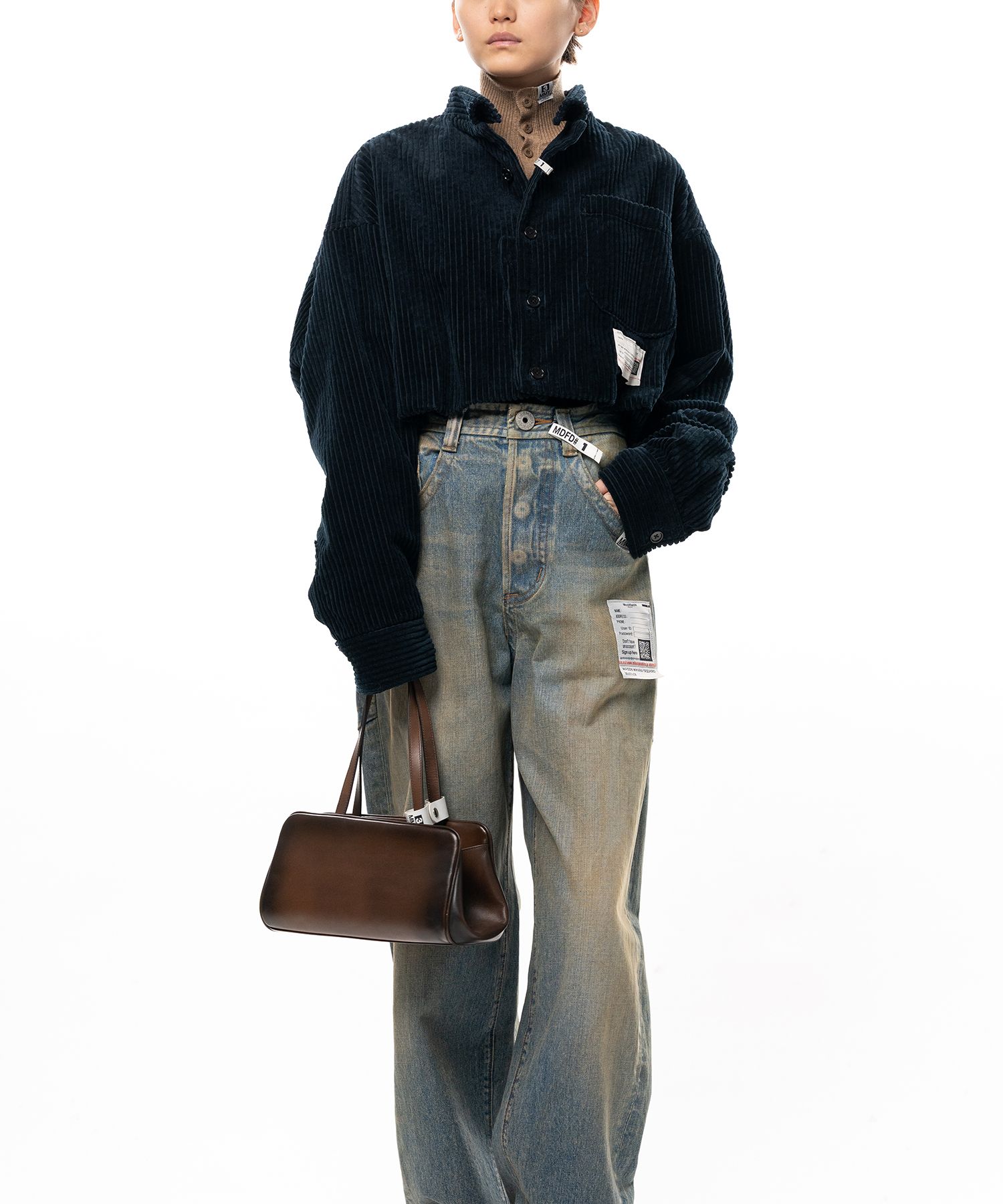 Roll-up Hem Corduroy Shirt