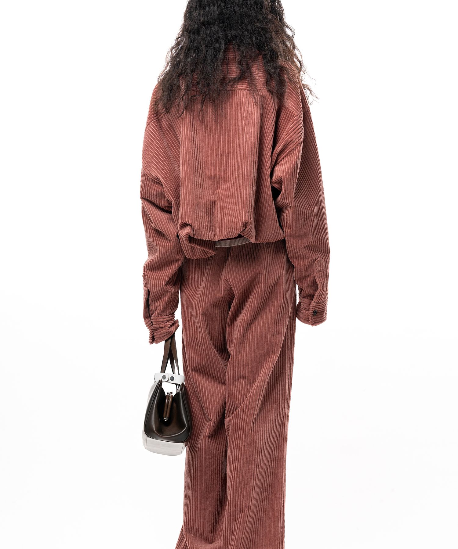 Roll-up Hem Corduroy Shirt