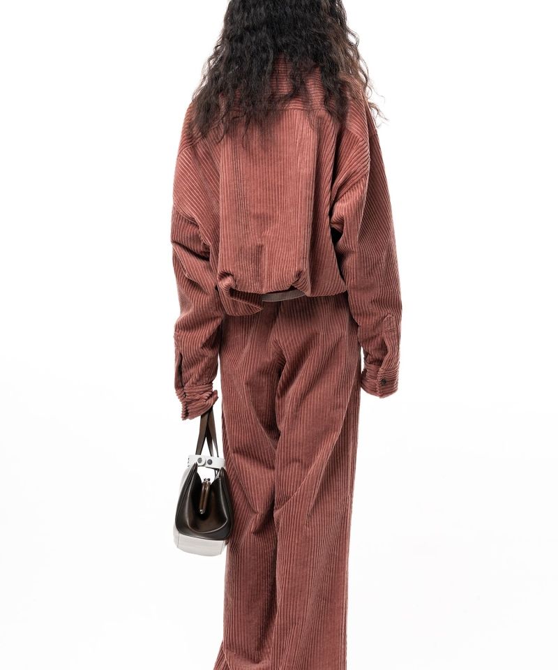 Roll-up Hem Corduroy Shirt