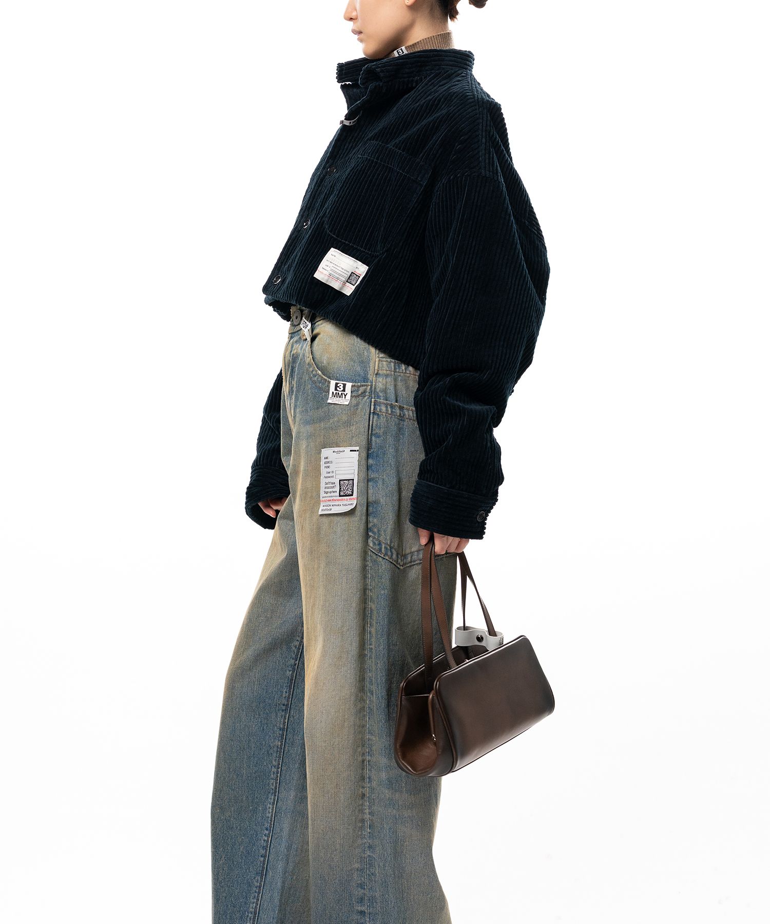 Roll-up Hem Corduroy Shirt