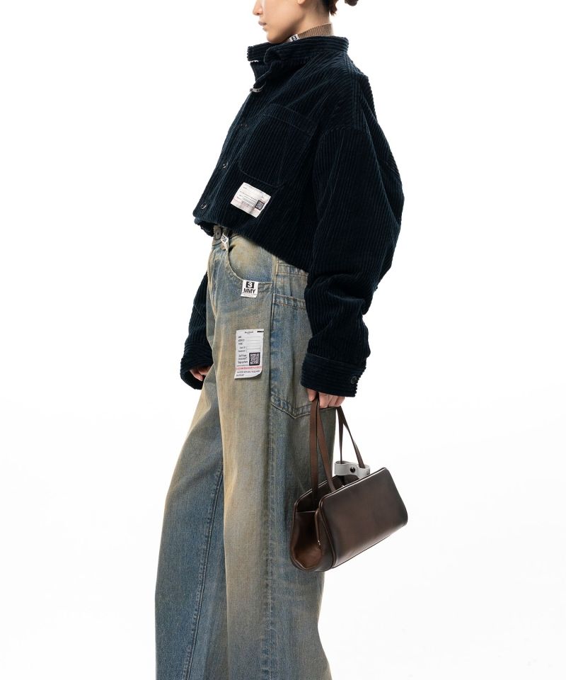 Roll-up Hem Corduroy Shirt