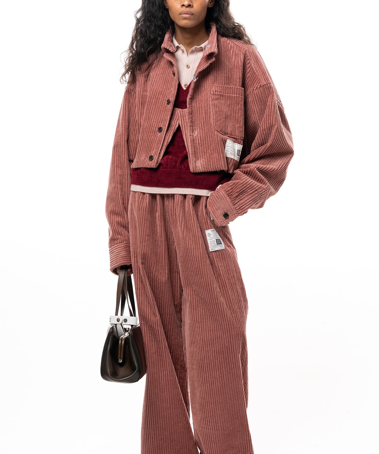 Roll-up Hem Corduroy Shirt