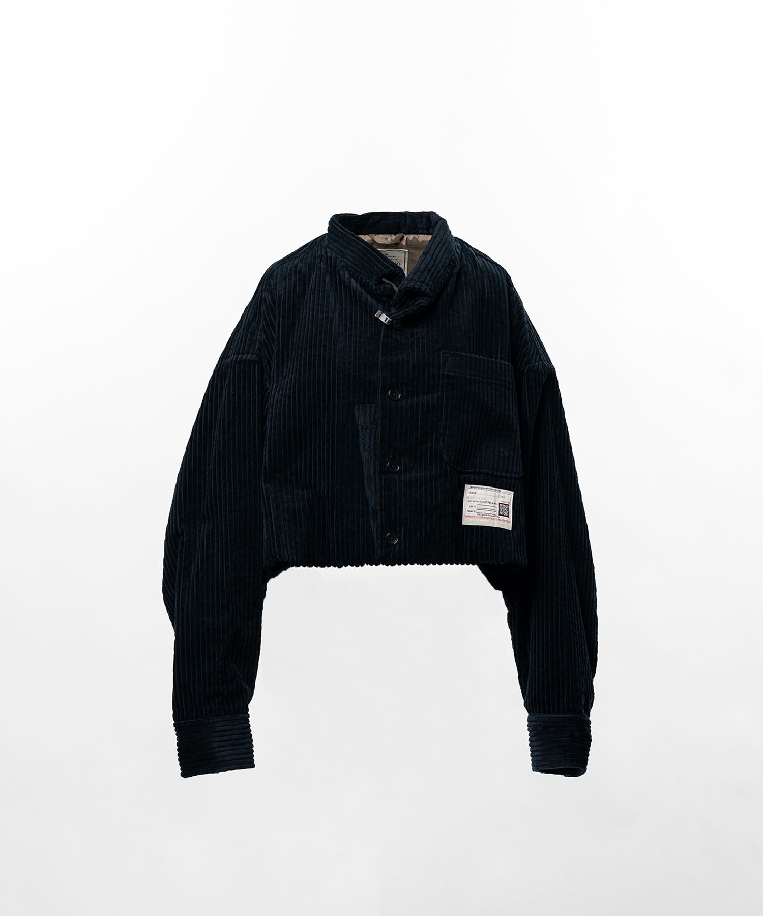 Roll-up Hem Corduroy Shirt