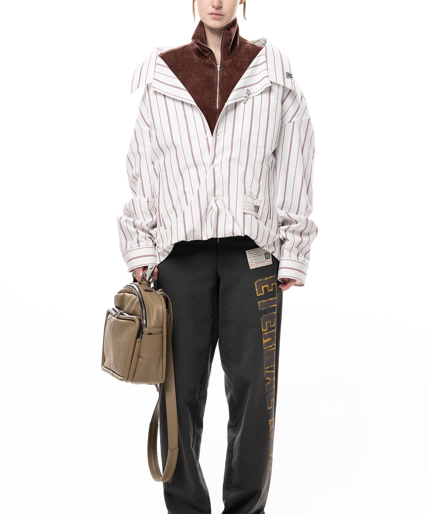 Shifted Layer Stripe Shirt