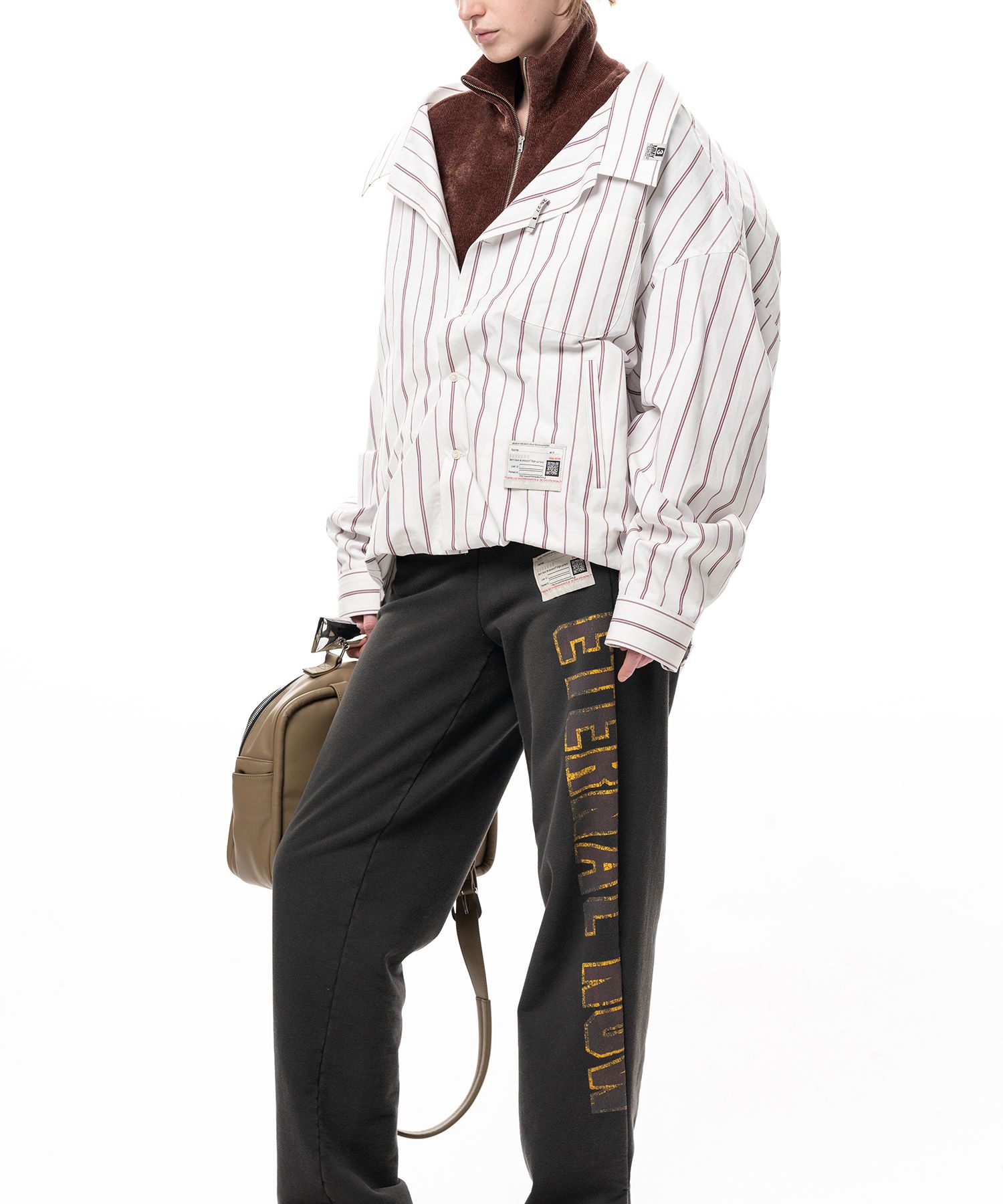 Shifted Layer Stripe Shirt