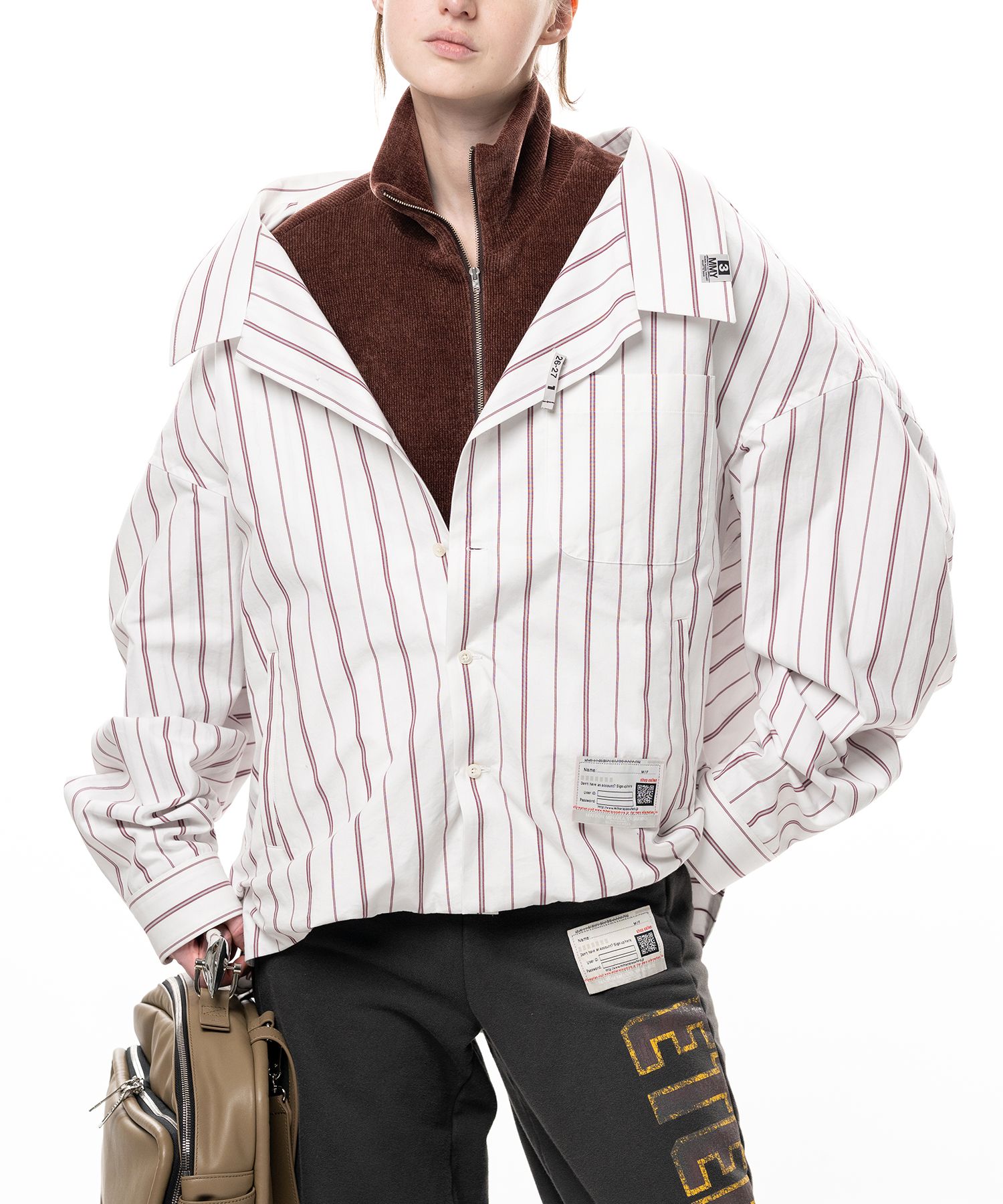 Shifted Layer Stripe Shirt