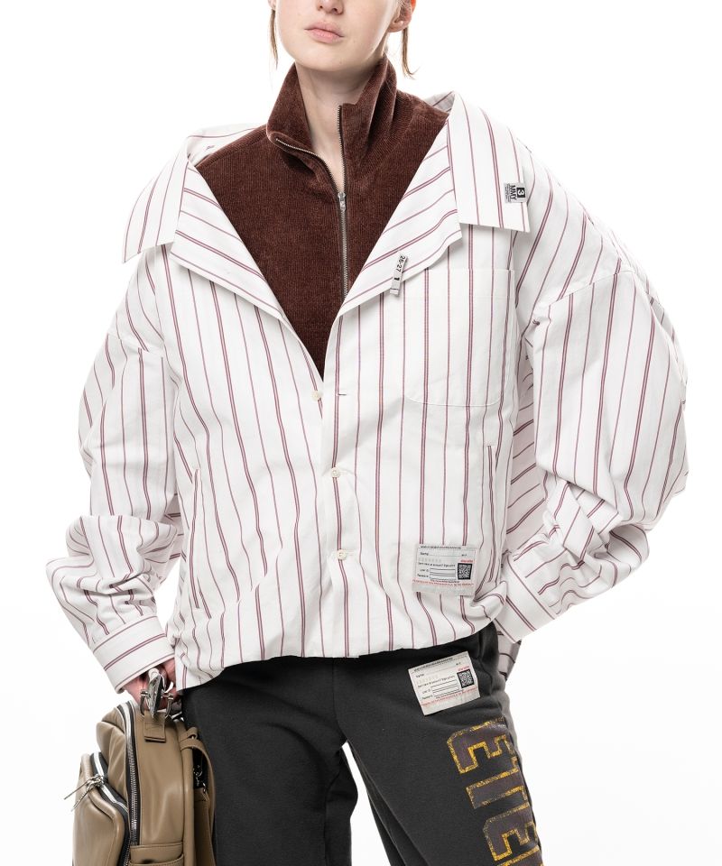 Shifted Layer Stripe Shirt