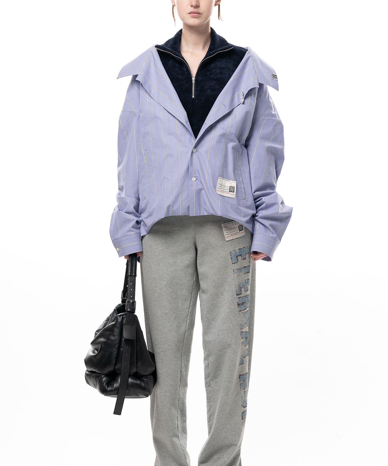 Shifted Layer Stripe Shirt