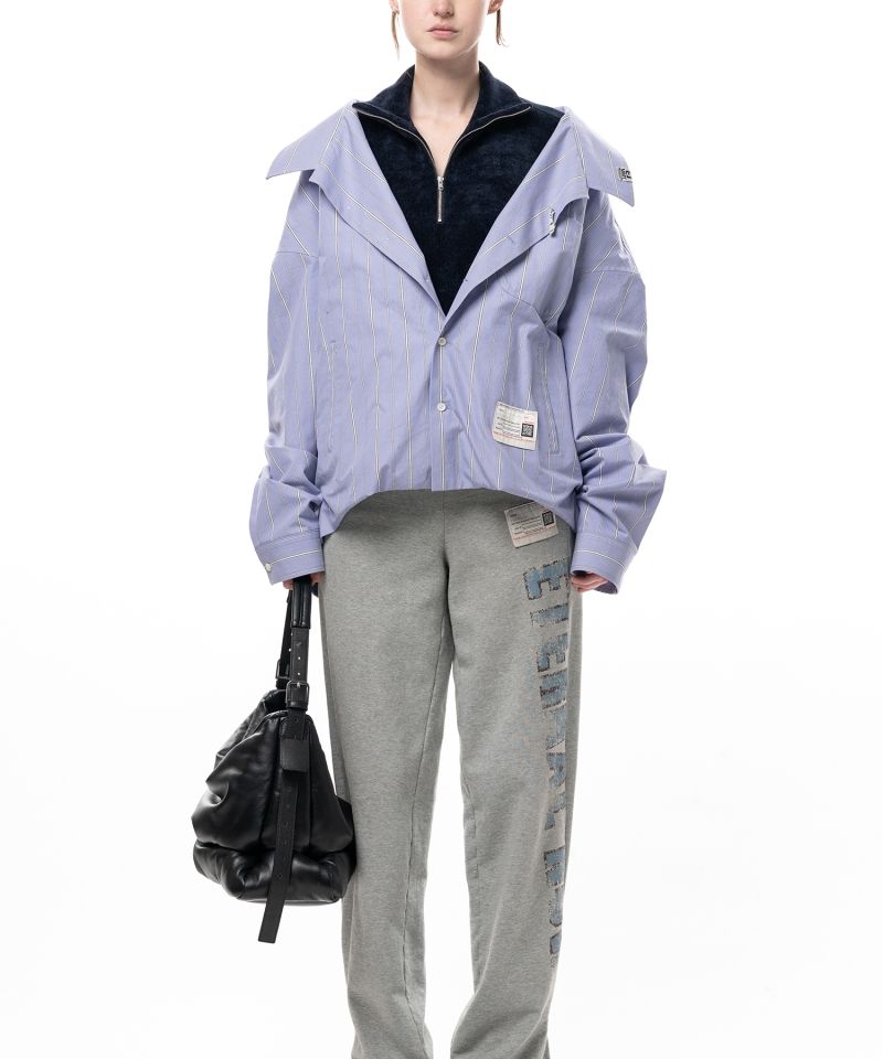 Shifted Layer Stripe Shirt