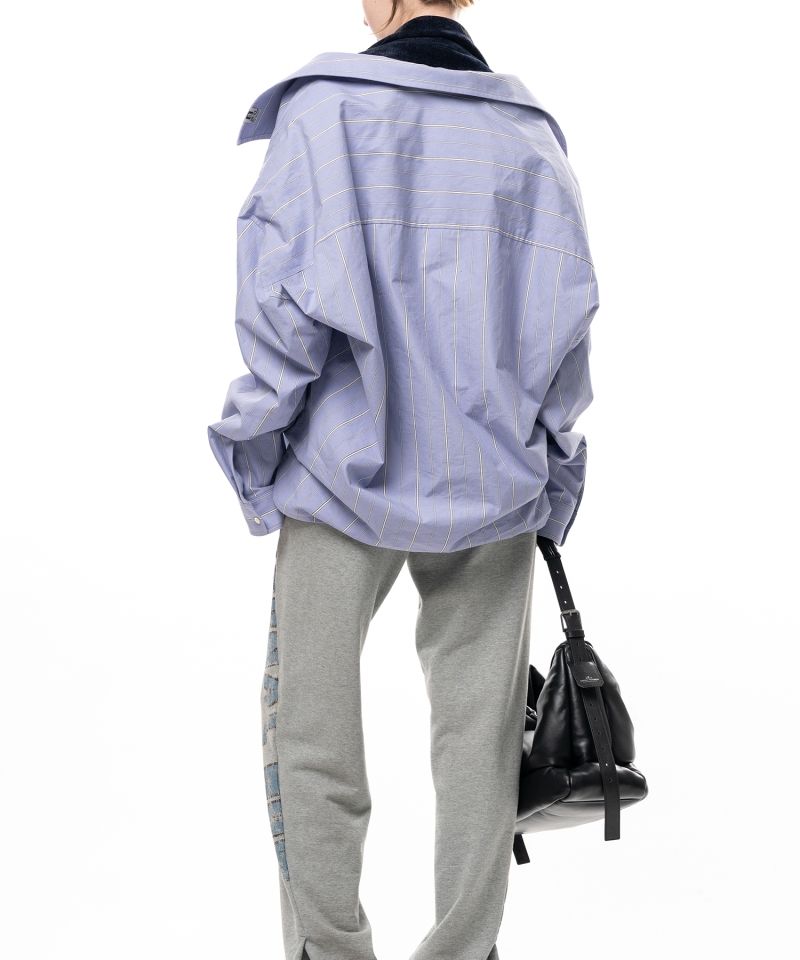 Shifted Layer Stripe Shirt