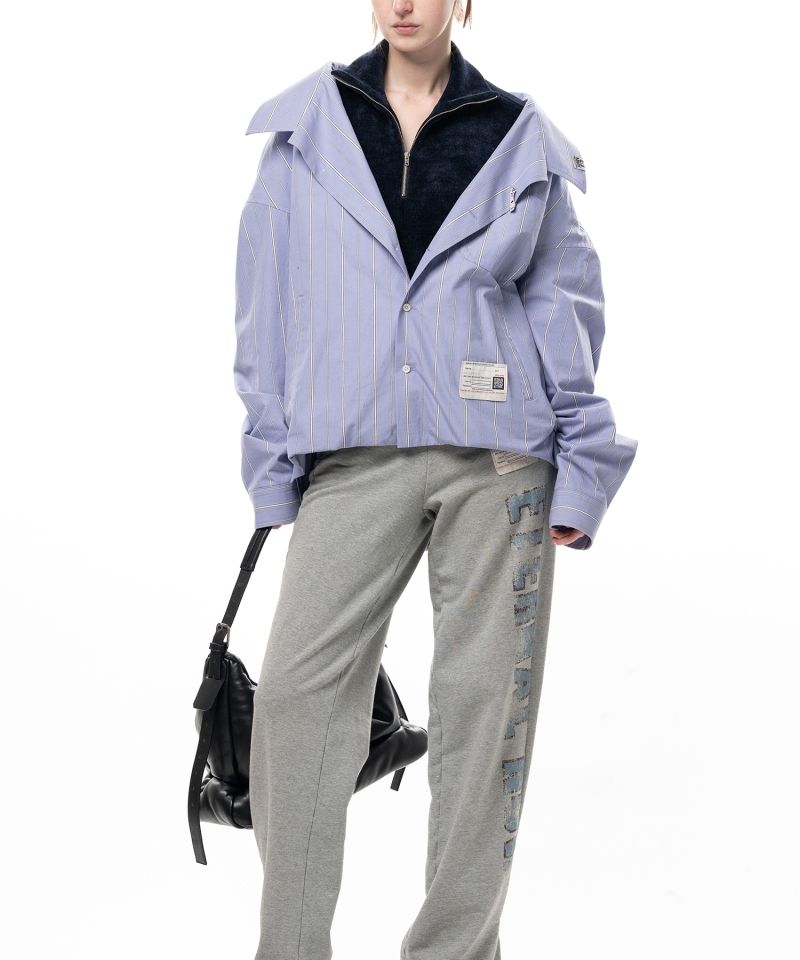 Shifted Layer Stripe Shirt