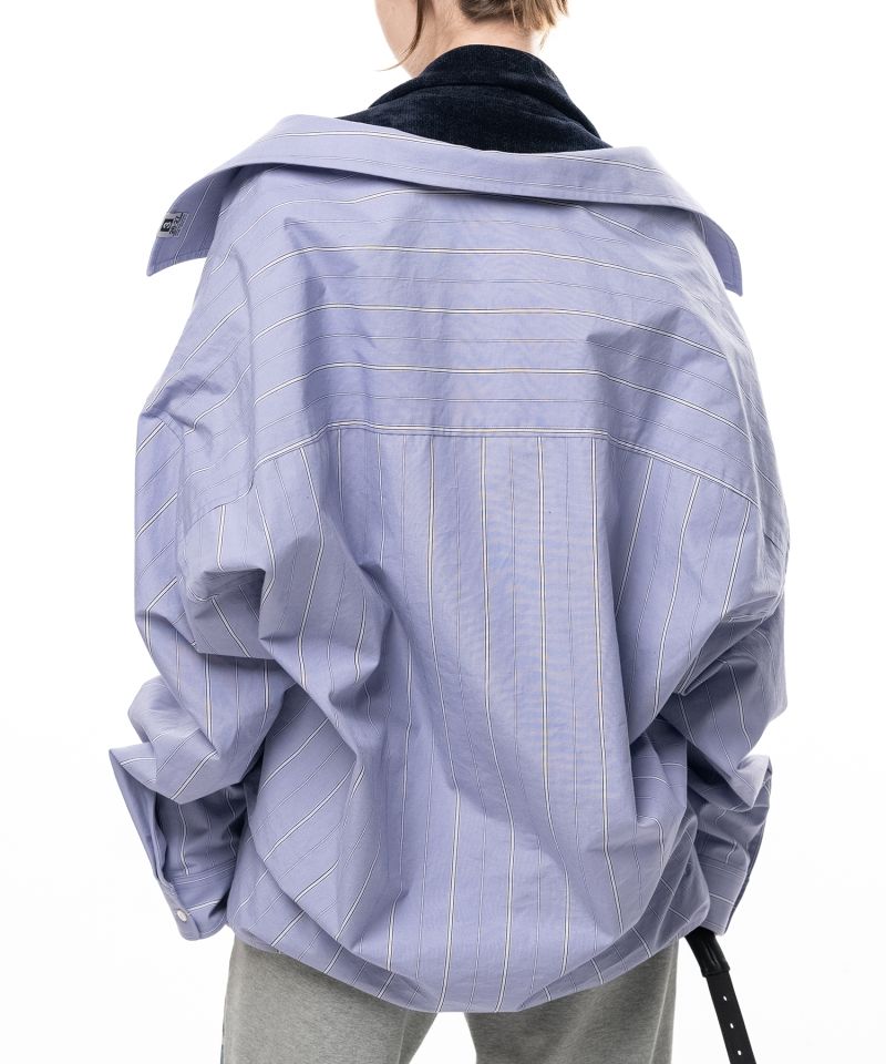 Shifted Layer Stripe Shirt