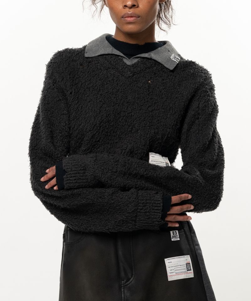 Triple Layered Knit Sweater