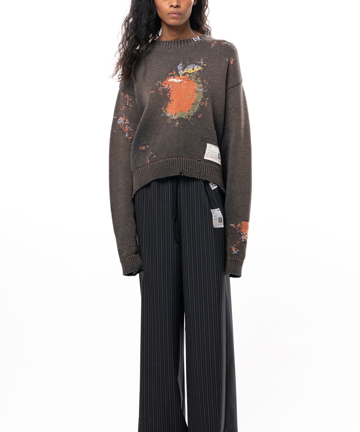 Apple Jacquard Knit Sweater