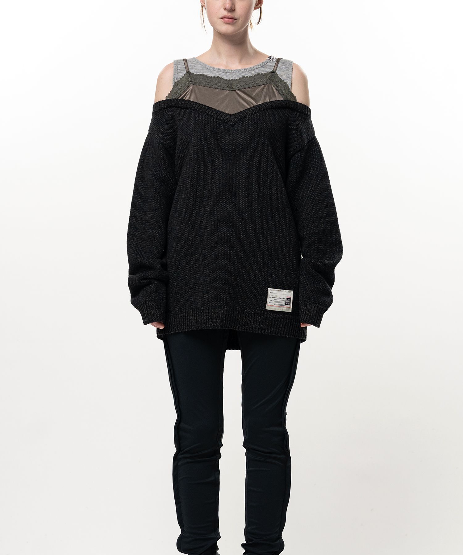 Shifted Layer Knit Sweater