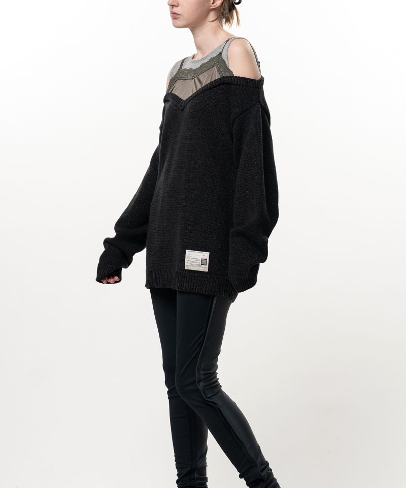 Shifted Layer Knit Sweater