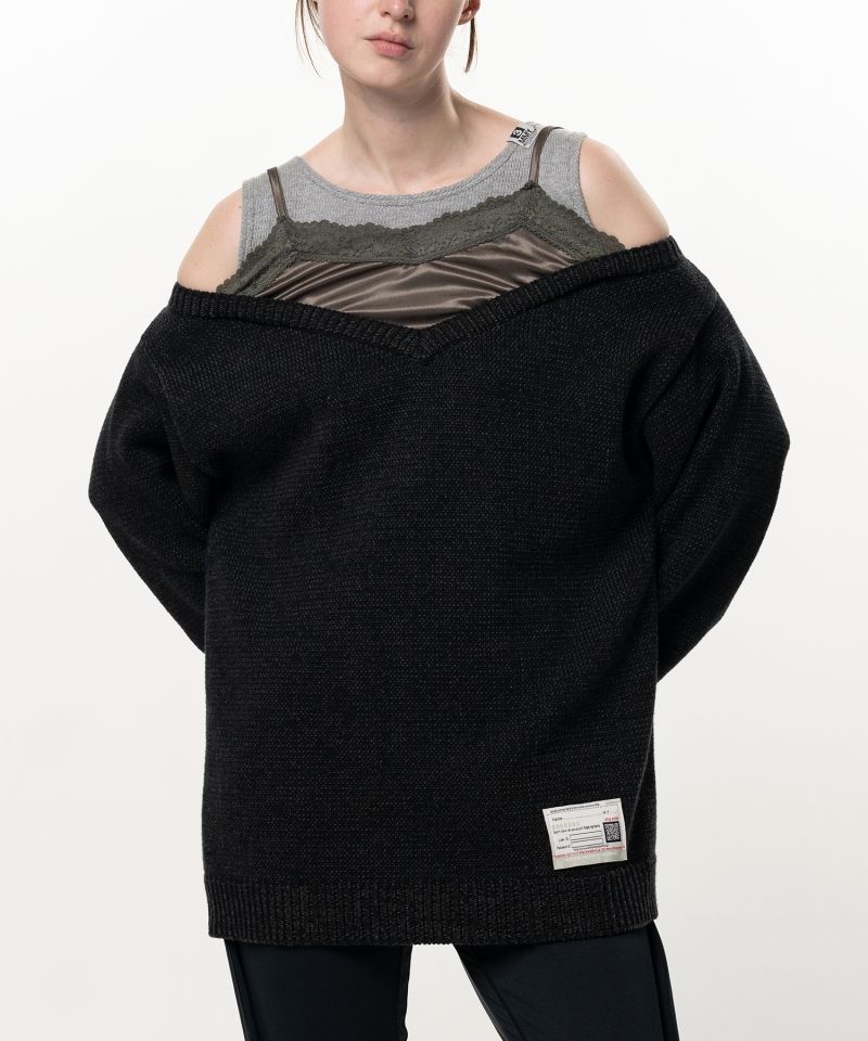 Shifted Layer Knit Sweater