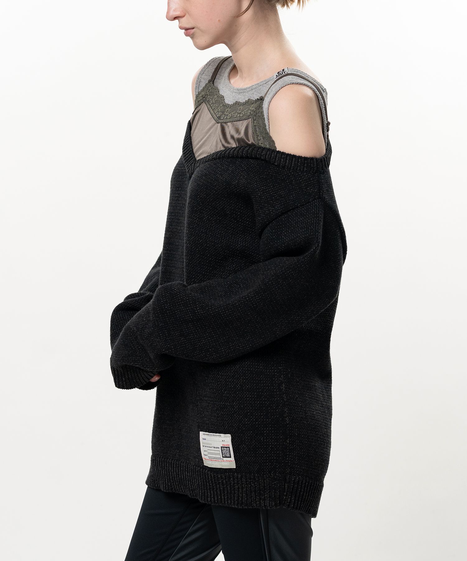 Shifted Layer Knit Sweater