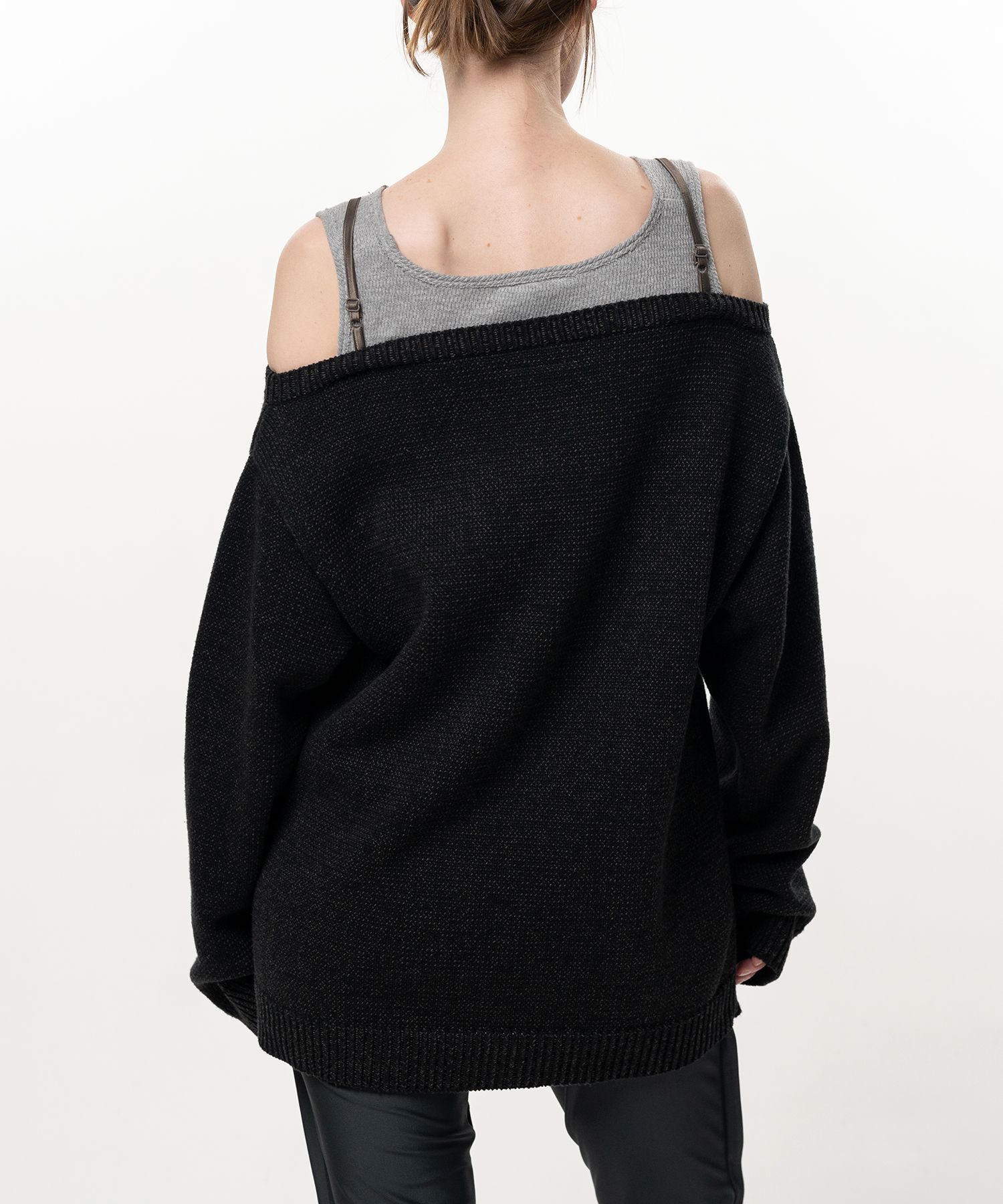 Shifted Layer Knit Sweater