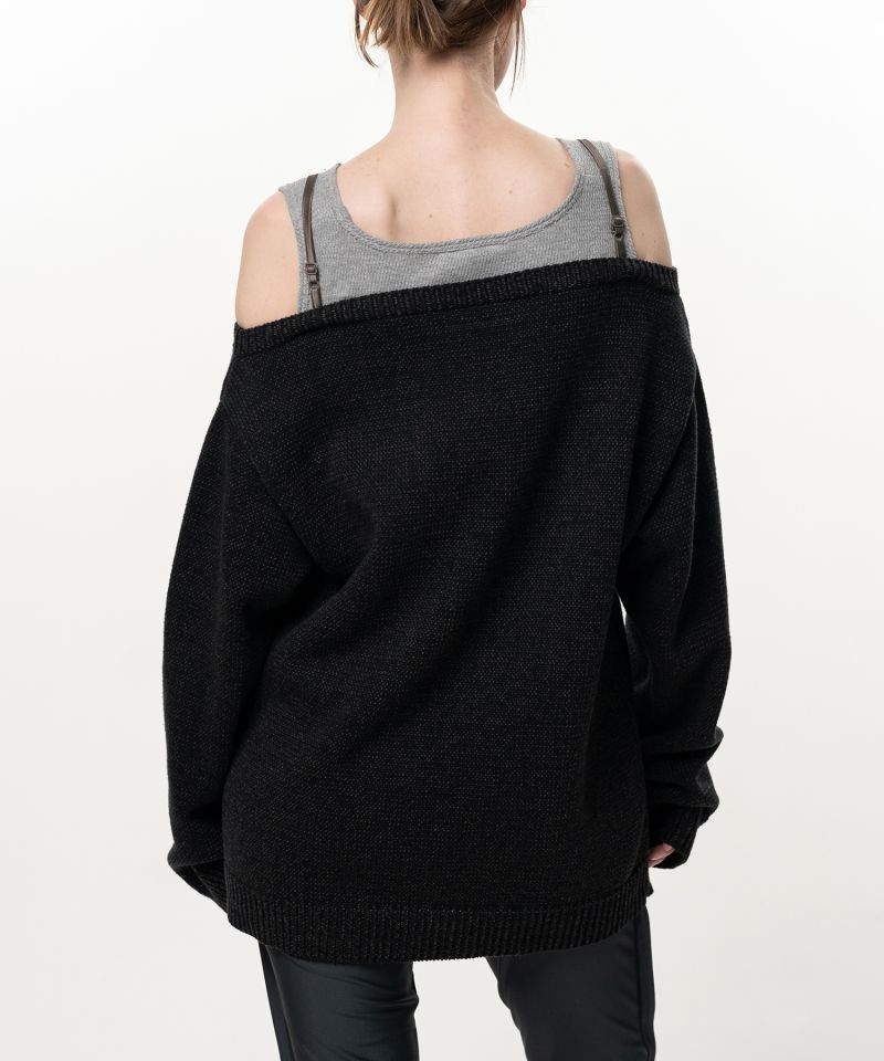 Shifted Layer Knit Sweater