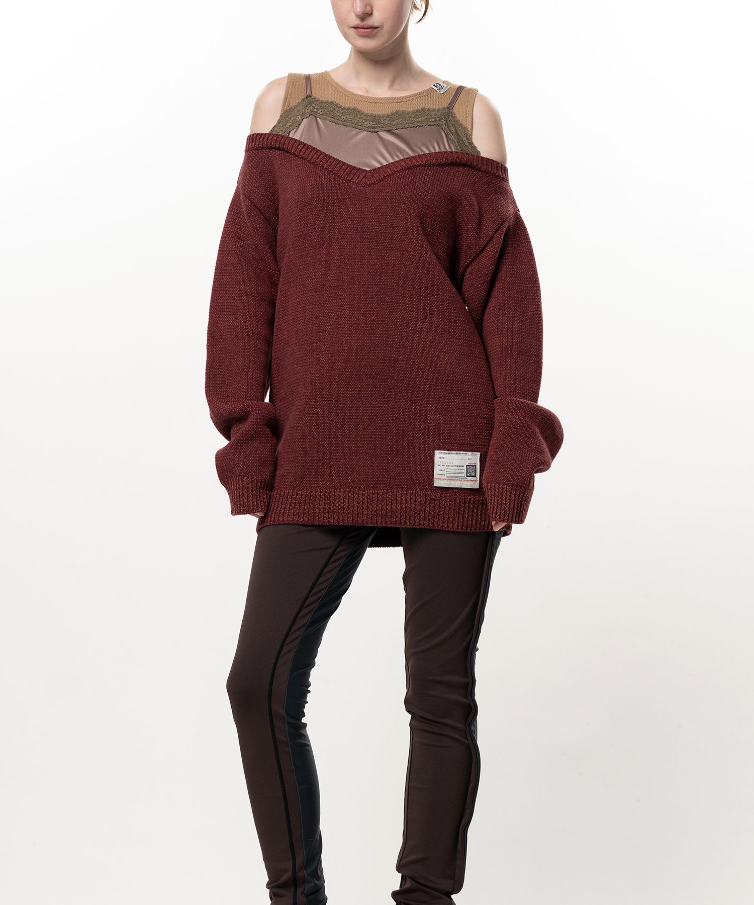Shifted Layer Knit Sweater