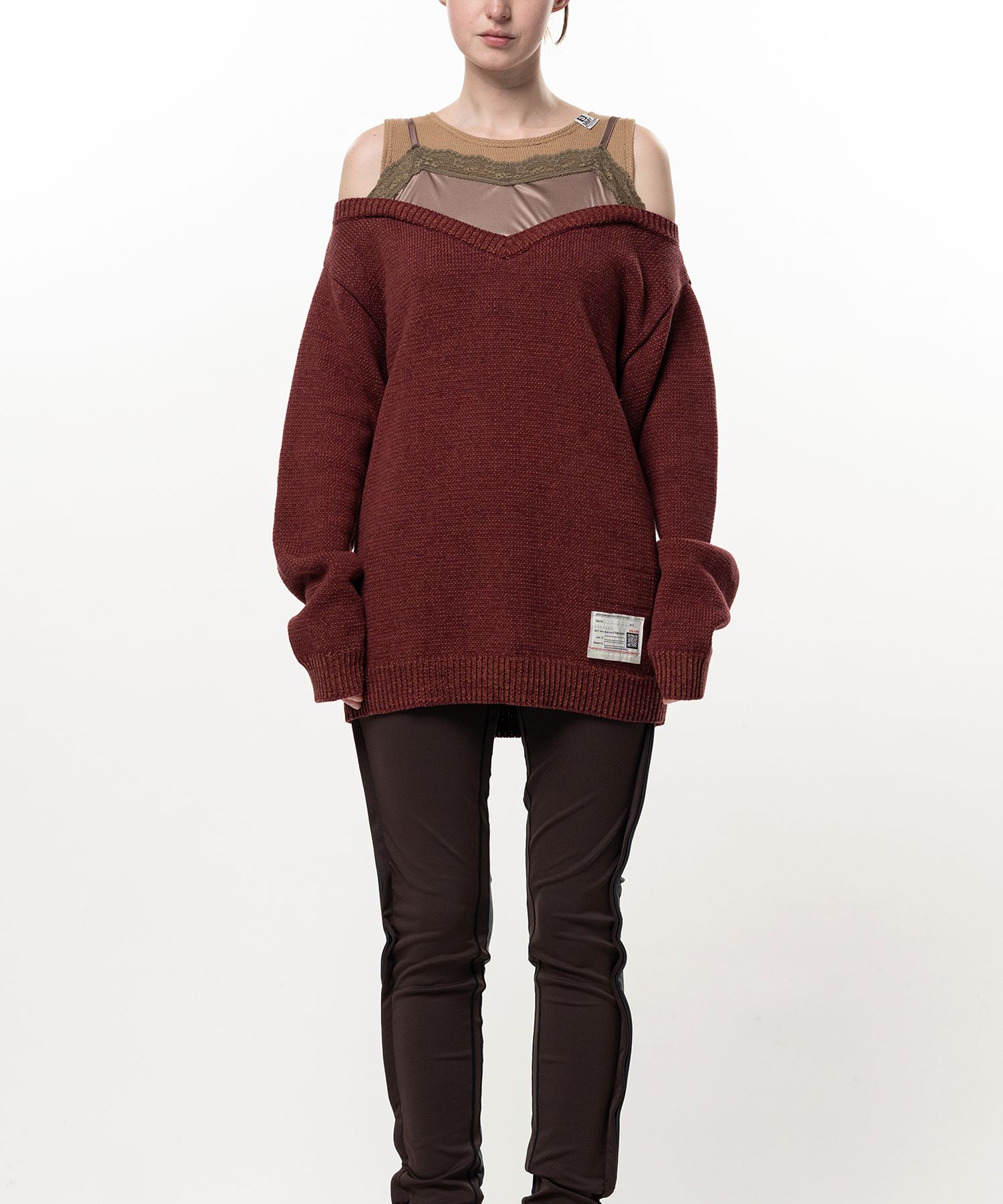 Shifted Layer Knit Sweater