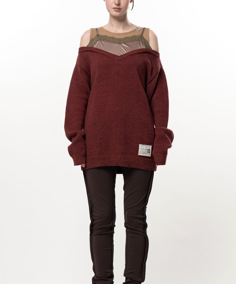 Shifted Layer Knit Sweater