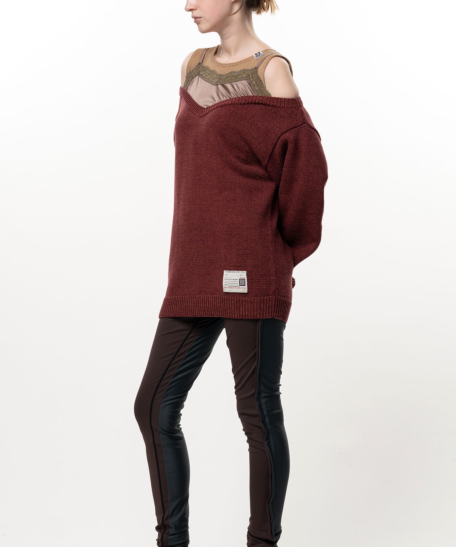 Shifted Layer Knit Sweater