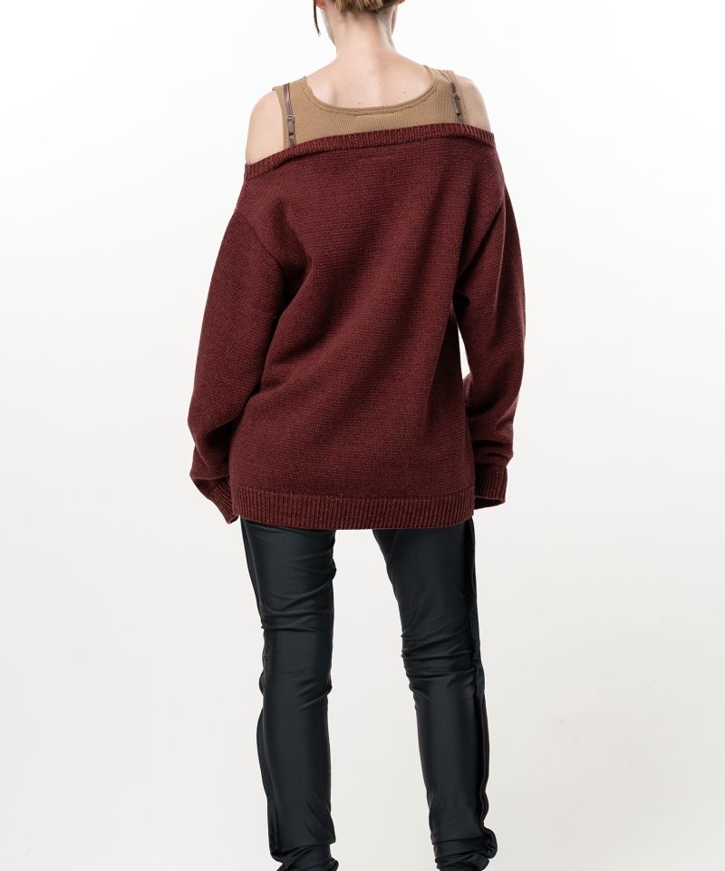 Shifted Layer Knit Sweater