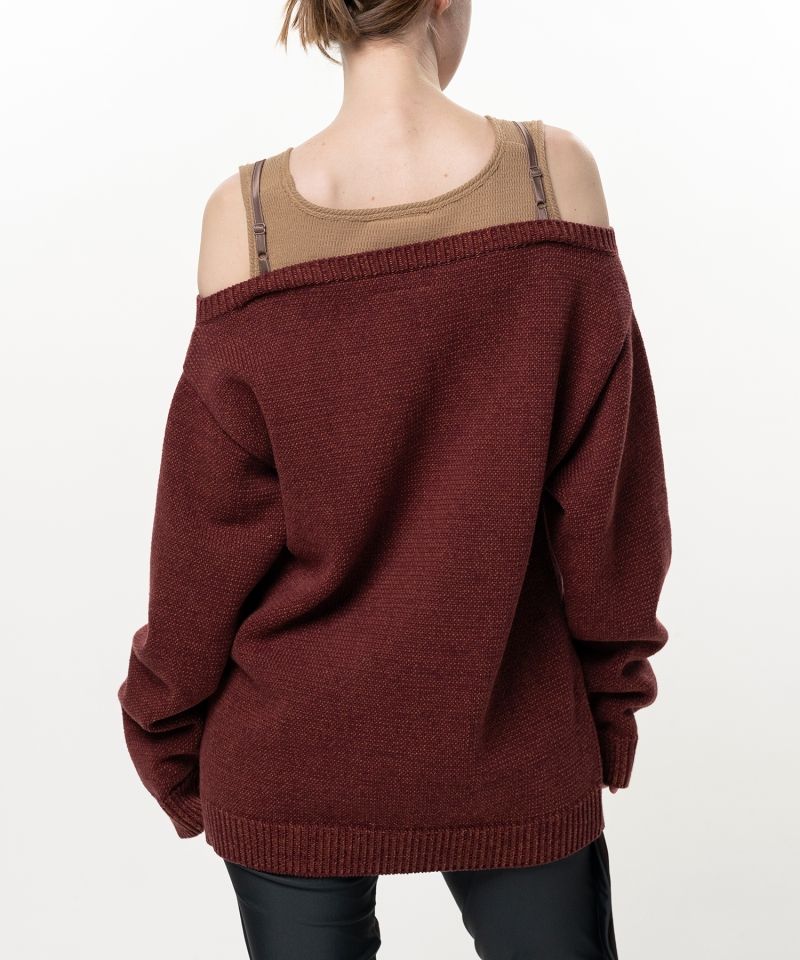 Shifted Layer Knit Sweater