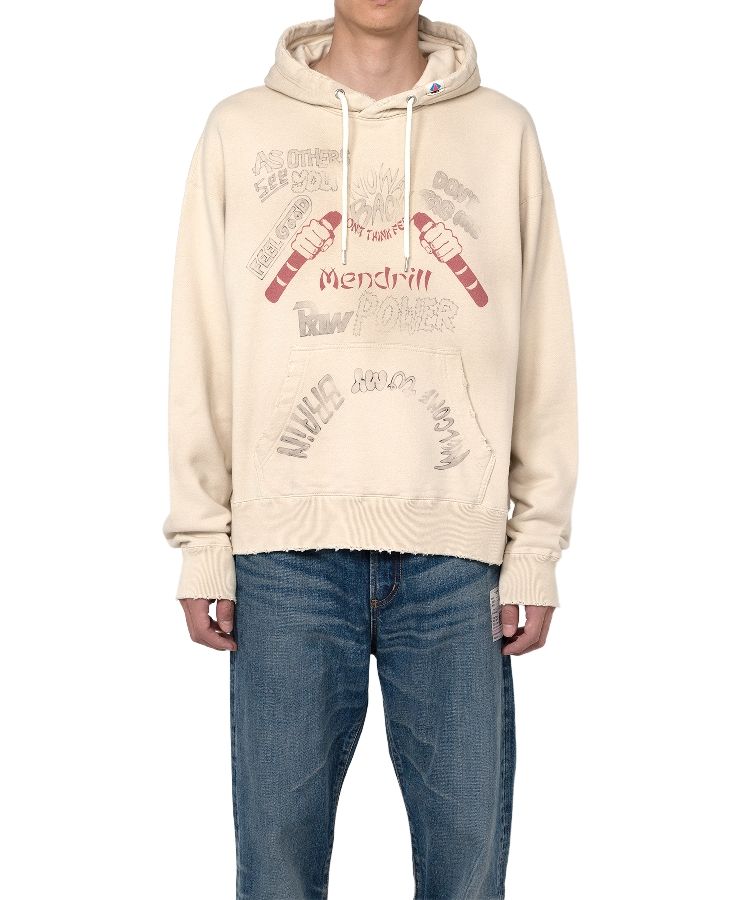 Mendrill X GS. Distressed Hoodie