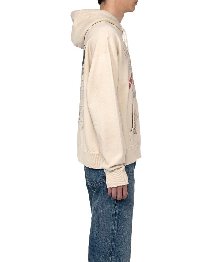 Mendrill X GS. Distressed Hoodie