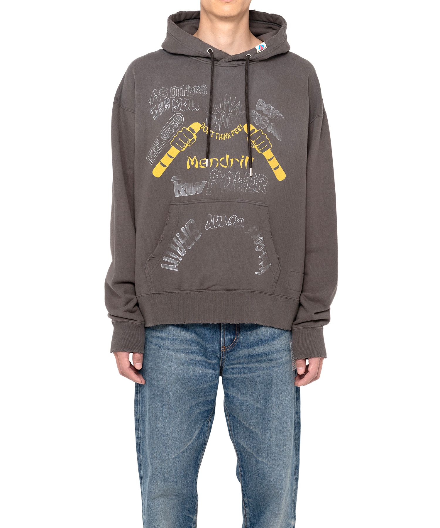Mendrill X GS. Distressed Hoodie