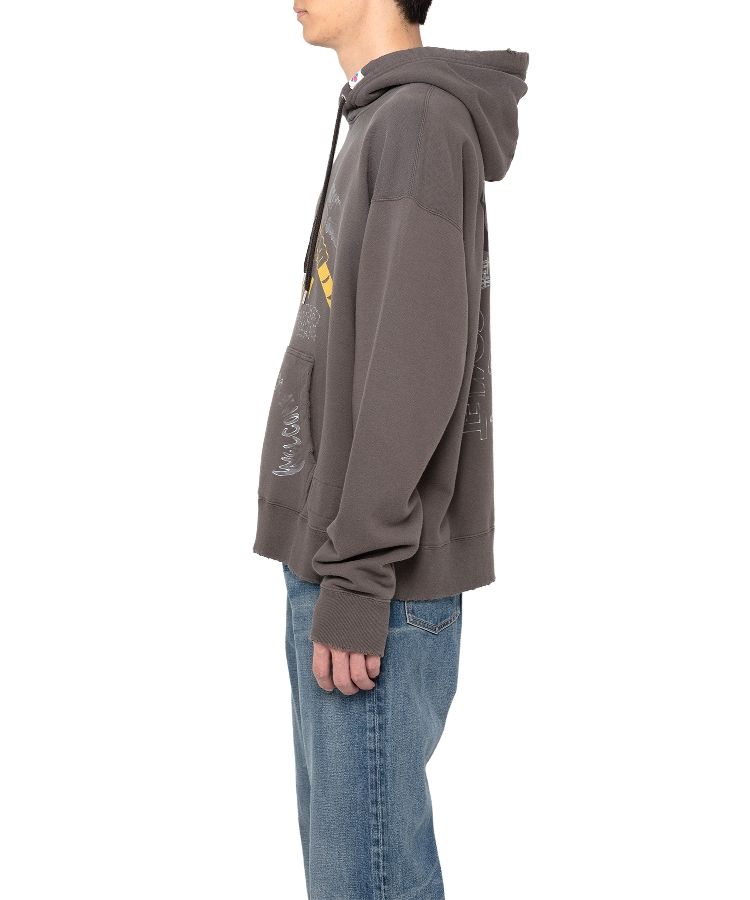 Mendrill X GS. Distressed Hoodie