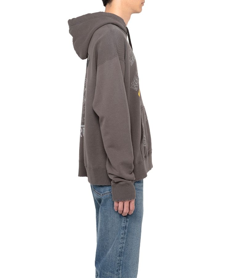 Mendrill X GS. Distressed Hoodie