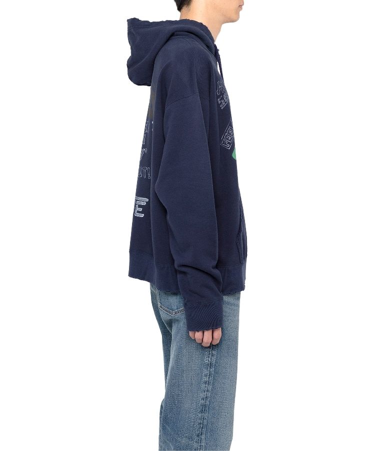 Mendrill X GS. Distressed Hoodie