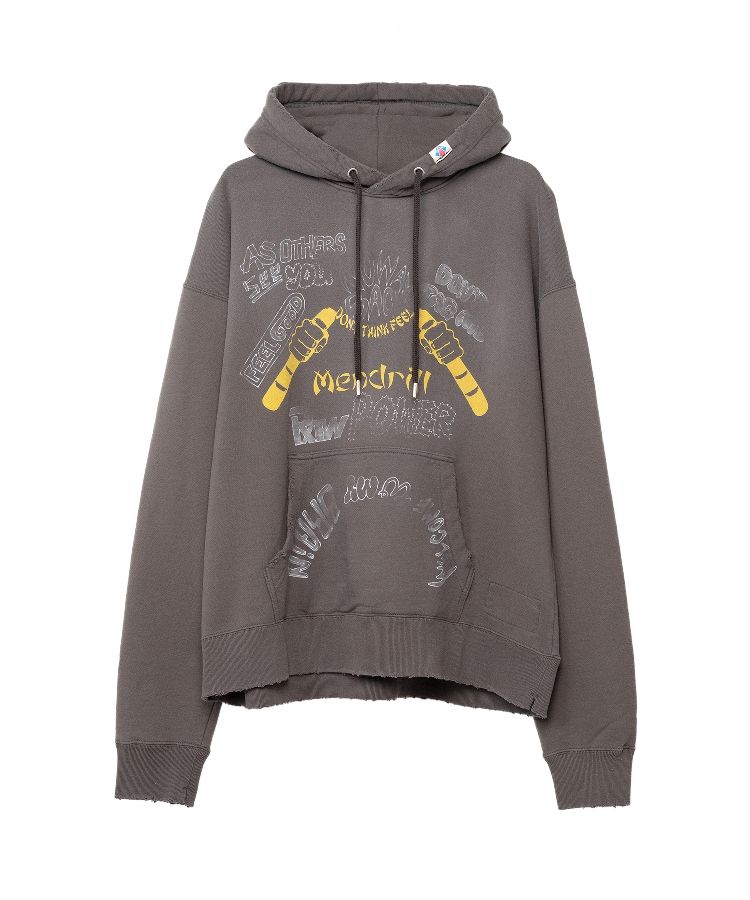 Mendrill X GS. Distressed Hoodie