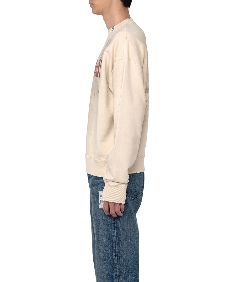 Mendrill X GS. Distressed Pullover Sweatshirt