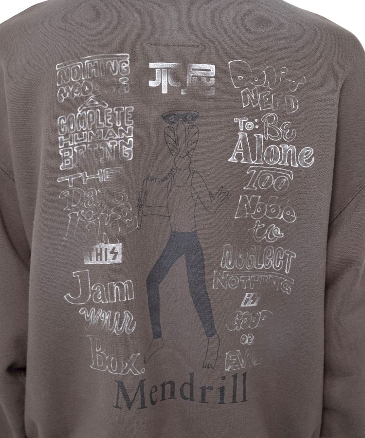 Mendrill X GS. Distressed Pullover Sweatshirt